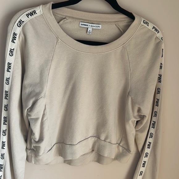 Beige Girl Power Crewneck XS - Picture 1 of 4